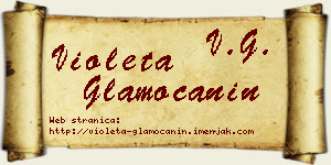 Violeta Glamočanin vizit kartica